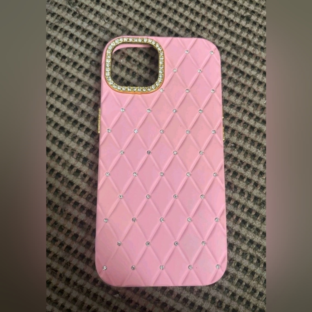 Diamond Pattern Rhinestone Case